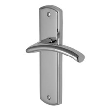 Heritage Brass by M Marcus Polished Chrome Latch Door Handle - Centaur Range - 189 x 48mm