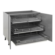 25kg Single Tray Soft Close Pull Out Organiser - Cabinet Width 900mm