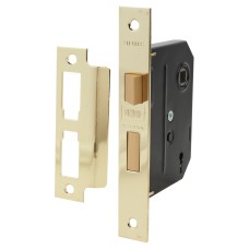 UNION 2295 2 Lever Sashlock - 76mm Case - 57mm Backset - Polished Brass