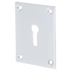 Jumbo Repair Escutcheon - 65.5 x 47.6mm - Keyhole - Polished Chrome