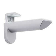 Decorative Adjustable Shelf Bracket - 8-40mm Shelf Thickness - Brushed Aluminium