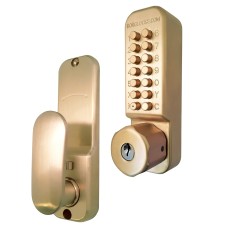 Borg BL2701 Antimicrobial Easicode Pro Code Lock and Latch with Key Override - Cu Shield - Copper