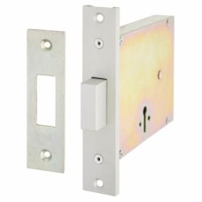 Fire Brigade FB2 Mortice Deadlock - 103mm Case - 51mm Backset - Silver