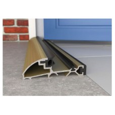 Exitex Mobility Threshold with Ramp - 1000mm Length - Inward Opening Doors - Gold Anodised
