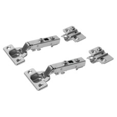 FVG Clip-On Cabinet Hinge - 105° - Overlay - Zinc Plated - Pair