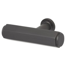 Alexander & Wilks Vesper Hex 14mm T-Bar Cabinet Knob - 55 x 33mm - Dark Bronze