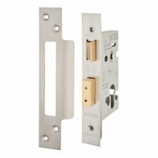 Hampstead Architectural Euro Profile Sashlock - 65mm Case - 44mm Backset - Satin Stainless Steel