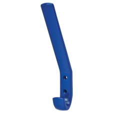 Hoppe AR617A Nylon Single Hat & Coat Hook Face Fix - 164 x 20 x 35mm - Cobalt Blue
