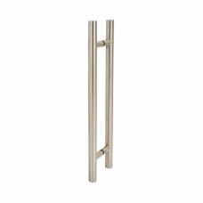 Exel 30mm T-Bar Door Pull Handle - Back to Back - 450mm Centres - Satin Stainless Steel