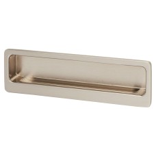 Exel Alton Rectangular Flush Cabinet Pull Handle - 113 x 33mm - Satin Nickel 