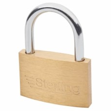 Sterling Contract Padlock - 50mm Body - 30 x 28mm Shackle - Brass