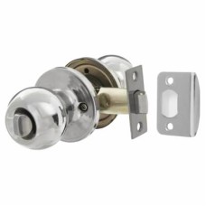 Exel Bala Hotel Mortice Door Knobset - Bathroom - 65mm Rose Diameter - Polished Stainless Steel