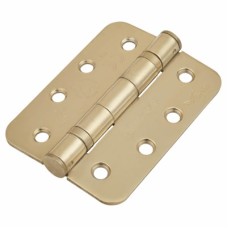 Enduro Radius Twin Ball Bearing Grade 13 Butt Fire Door Hinge - 102 x 76 x 3mm - PVD Brass - Pair
