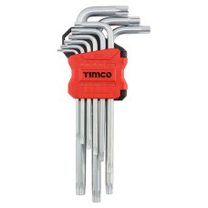 TIMCO Long Arm Torx Drive Key Set - 9 Pieces
