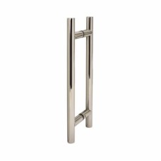 Exel 19mm T-Bar Door Pull Handle - Back to Back - 229mm Centres - Polished Stainless Steel