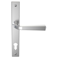 Mila Heritage uPVC Multipoint Door Handle - 92mm c/c - Satin Chrome