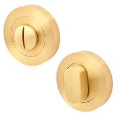 Hampstead Oval Bathroom Turn & Release - 52mm Diameter - Satin Brass