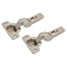 Blum CLIP Top Cabinet Hinge - 120° - Un-Sprung - Half Overlay - Zinc Plated - Pair