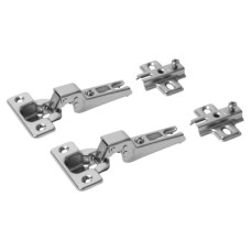 FVG Slide-On Cabinet Hinge - 95° - Half Overlay - Zinc Plated - Pair