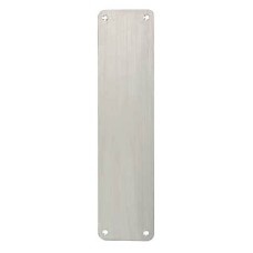 Exel Stainless Steel Plain Finger Plate - 300 x 75 x 1.5mm - Polished