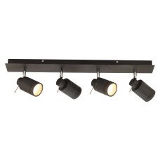 Forum Spa Scorpius 4 Light LED Bathroom Ceiling Spotlight Bar - IP44 - Matt Black