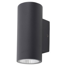 Hampstead 3W LED Small Outdoor Up & Down Wall Light - IP65 - 3000K Warm White - Anthracite