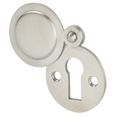 Exel Covered Escutcheon - 33 x 43mm - Keyhole - Satin Stainless Steel