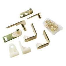 Cafe Door Gravity Door Hinge - 80 x 50mm - Polished Brass - Pair