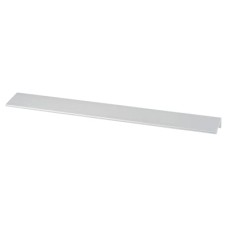 Exel Vora Lipped Edge Cabinet Pull Handle - 320mm Centres - Brushed Aluminium