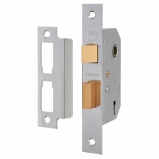 Yale 2 Lever Interior Door Sashlock - 67mm Case - 45mm Backset - Polished Chrome