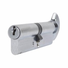 ERA 1 Star 6 Pin Kitemarked 100mm Euro Thumbturn Cylinder - 50mm Turn + 50mm - Satin Nickel