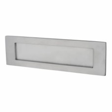 Letter Plate - 254 x 74mm - Satin Chrome