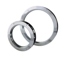 North 4 Designs Single Glazed Round Vision Panel - 288mm Diameter - FD30 - Polished Stainless Steel