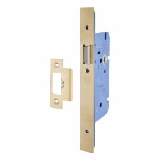 Hampstead Architectural DIN Latch - 85mm Case - 60mm Backset - Square - PVD Brass