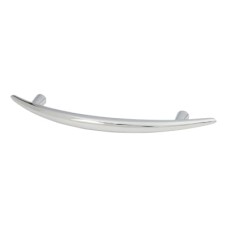Exel Kiss 2 Curved T-Bar Cabinet Pull Handle - 96mm Centres - Polished Chrome