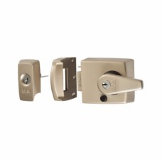 ERA BS3621:2007 Double Locking Nightlatch - 60mm Backset - Satin Nickel Case/Cylinder