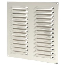 Exel Hooded Louvre Vent - 242 x 242mm - 11919mm² Free Air Flow - Polished Stainless Steel