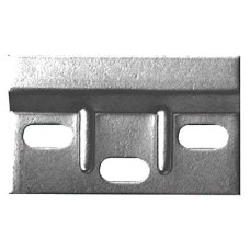Exel Ribbed Wall Plate - 63.5 x 38mm - Zinc Plated - Pack of 10