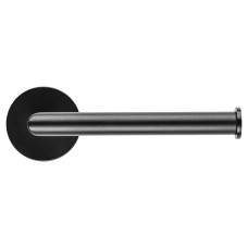 Croydex Epsom Flexi-Fix Round Toilet Roll Holder - 162 x 83.5 x 54mm - Matt Black