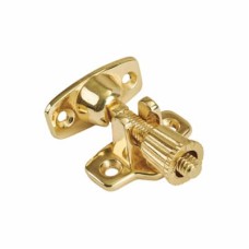 Exel Budget Brighton Screw Pattern Sash Window Fastener - 45 x 22mm - Brass Plated