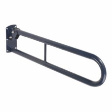 Fitzroy of London Hinged Support Grab Rail - 800 x 200mm - Stainless Steel - Blue Powder Coated