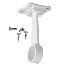 elfa Top Track System - Clothes Hanging Rail Centre Holder - 95 x 44 x 44mm - Platinum