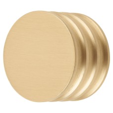 Frelan Hoxton Sturt Round Cabinet Knob - 30mm Diameter - Satin Brass