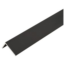 Rothley 2500mm Aluminium Angle - Unequal Sided - 15.5 x 27.5 x 1mm - Matt Black 