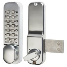 Codelocks CL100 Surface Deadbolt Push Button Code Lock - Satin Chrome