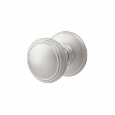 Carlisle Brass Delamain Plain Mortice Door Knob - 70mm Rose Diameter - Satin Chrome