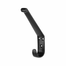 Olde Forge School Room Pattern Single Hat & Coat Hook - 152 x 65mm - Antique Black