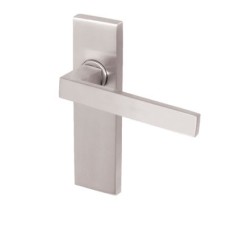 Heritage Brass by M Marcus Satin Chrome Latch Door Handle - Delta Range - 157 x 43mm