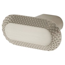 Hampstead Morley Bobbled Oval Cabinet Knob - 40 x 27mm - Satin Nickel