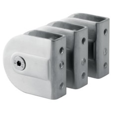 Toilet Cubicle Wall Bracket - 12-13mm Panels - 316 Stainless Steel - Pack of 3